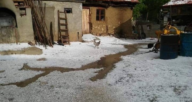 Amasya’da 10 köyü dolu vurdu