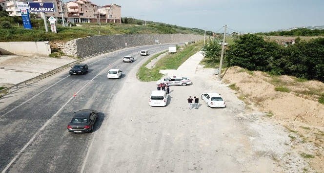 Yalova’da bayram trafiğine, ’drone’lu kontrol