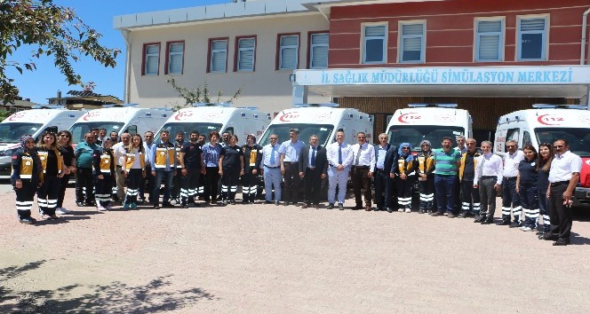Elazığ’da yeni 6 ambulans hizmete girdi