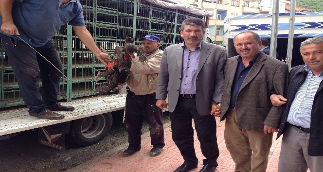 Akdağmadeni Ziraat Odası hindi ve tavuk dağıttı