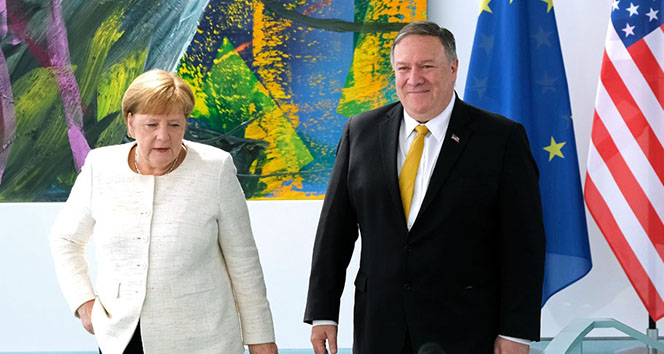 Merkel, Pompeo ile görüştü