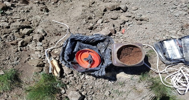 Kağızman’da toprağa gömülü EYP düzeneği bulundu