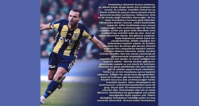 Soldado, FenerbahÃ§e'ye veda etti
