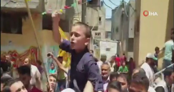Filistinli çocuğun babasının cenazesindeki feryadı yürek dağladı