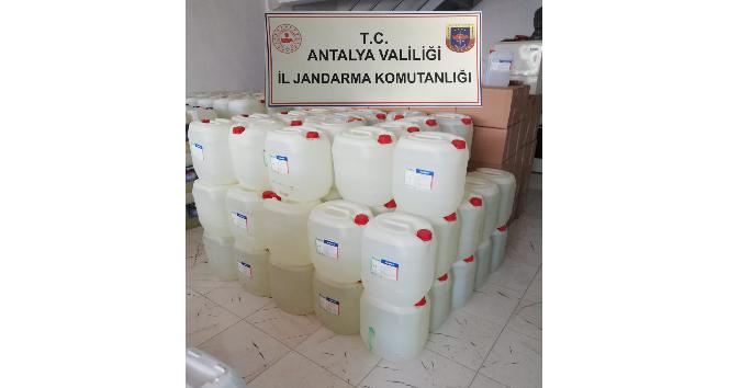 Antalya’da 7 ton etil alkol ele geçirildi