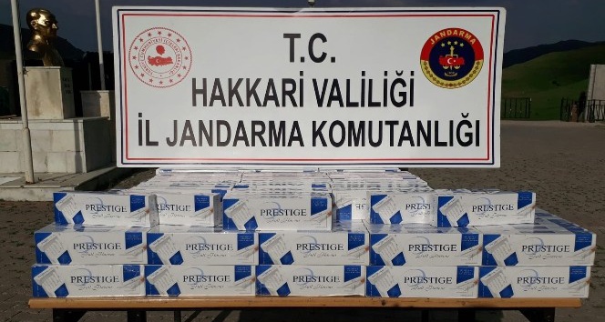 Yüksekova’da 2 bin paket kaçak sigara ele geçirildi
