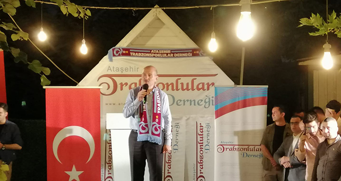 Bakan Soylu Trabzonlularla Ataşehir&#039;de bir araya geldi
