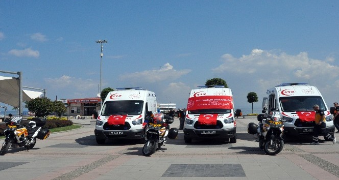 Yalova’ya motosiklet ambulans gönderildi