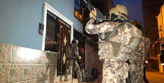 Bursa’da Bin polisle şafak operasyonu çok sayıda gözaltı