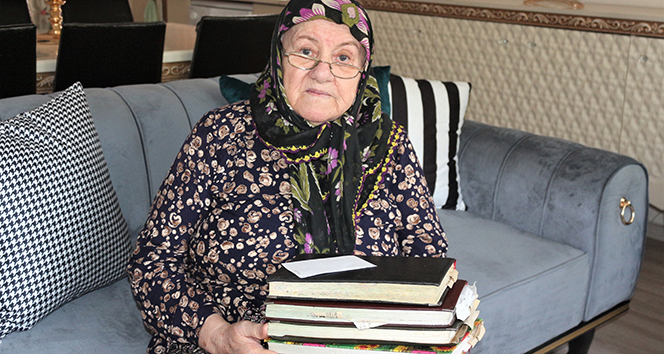 85 yaşındaki Hatice Nine yazdığı bin 300 şiirin kitaplaştırılmasını istiyor