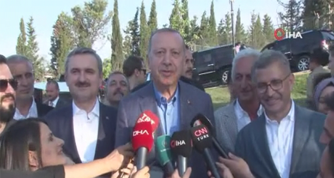 Cumhurbaşkanı Erdoğan Nakkaştepe Millet Bahçesi’ni gezdi