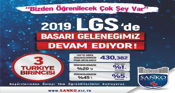 LGS’ye SANKO damgası