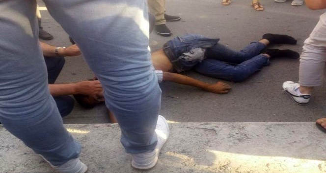 Azeri gencin feci ölümü güvenlik kamerasına yansıdı