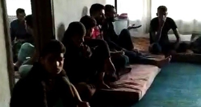 Metruk evde 70 kaçak Suriyeli yakalandı