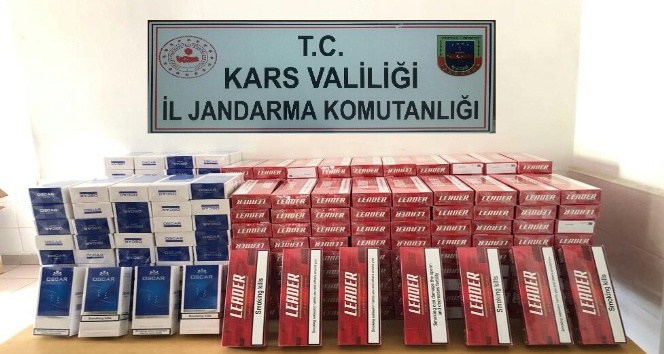 Sarıkamış’ta 2 bin 800 paket kaçak sigara ele geçirildi