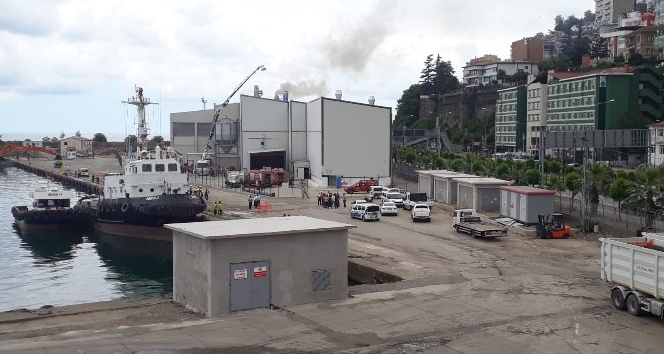 Giresun Liman sahasında yaşanan patlama paniğe neden oldu