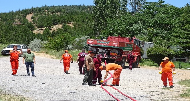 Orman işletme ekibine yangın eğitimi