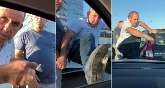 Trafikte hamile kadÄ±nÄ±n aracÄ±na saldÄ±ran, zanlÄ±lar tutuklandÄ±