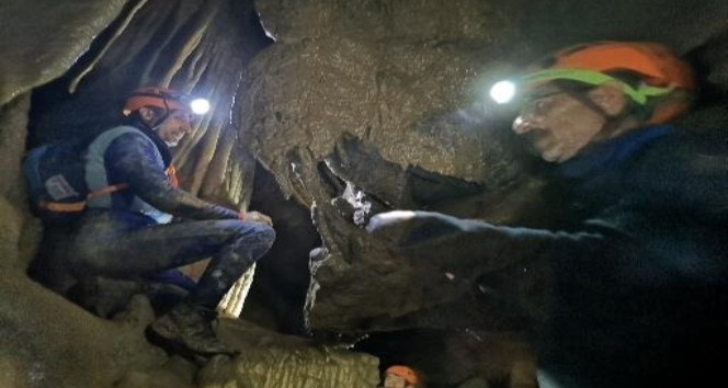 CİSAD üyelerinden mağarada keşif çalışması