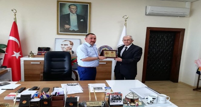 Yörük Türkmen Derneği Başkanı Ezel’den Başkan Sever’e ziyaret