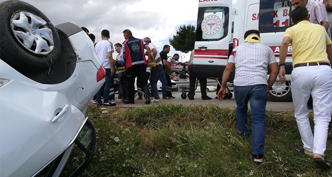 Amasya&#039;da trafik kazası: 5 yaralı