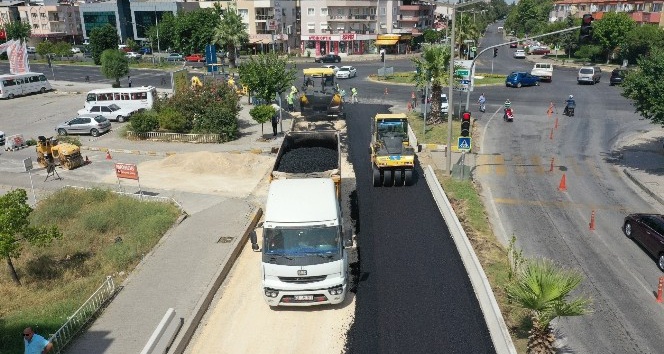 Çevre Bulvarında asfaltlama çalışması başladı