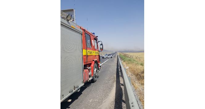 Anız yangınının neden olduğu kazada 5 kişi yaralandı