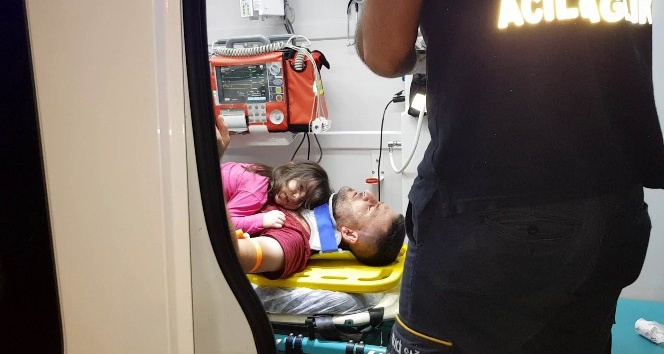 Kazada küçük kızın feryadı yürek dağladı