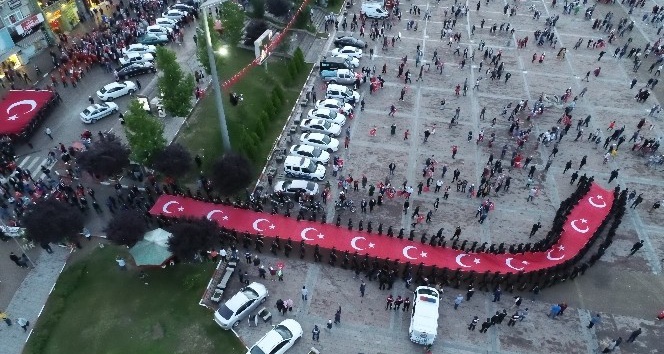 Karabük’te 15 Temmuz Demokrasi ve Milli Birlik Günü yürüyüşü