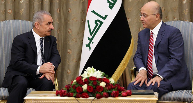 Irak Cumhurbaşkanı Salih, Filistin Başbakanı ile görüştü