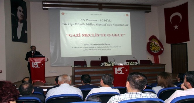’Gazi Mecliste O Gece’ Konferansı düzenlendi