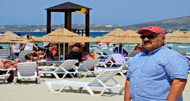 Terlemeden güneşlenilen plaj: Pırlanta