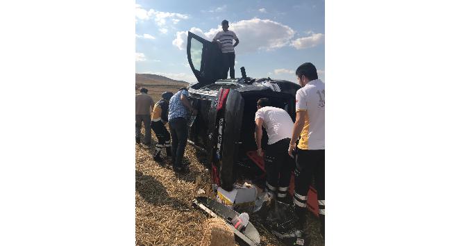 Kırıkkale’de otomobil takla attı: 2 yaralı