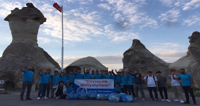 Nevşehir Ülkü Ocakları, Kapadokya’da temizlik kampanyası başlattı