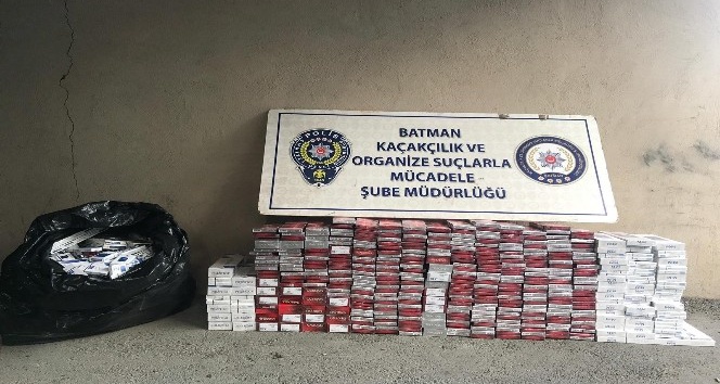 Batman’da 3 bin 500 paket kaçak sigara ele geçirildi
