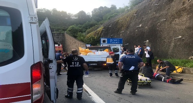 Tünel girişinde kaza: 1 ölü, 5 yaralı