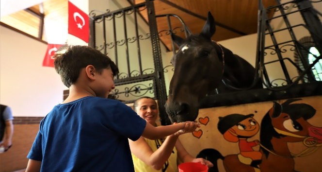 Atlı Eğitim Merkezi ile hayvan sevgisi aşılanıyor