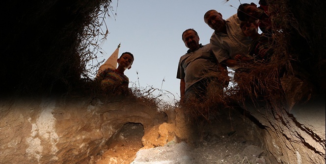 Kapadokya’da bahçe çöktü, ortaya yeraltı şehri çıktı