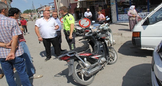 Şuhut’ta motosiklet kazası; 1 yaralı