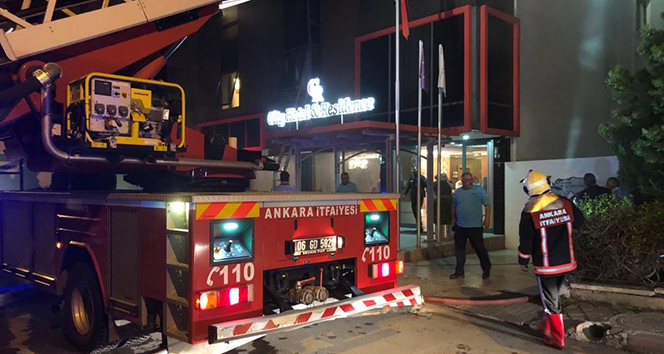Ankara’da otel yangını, 10 kişi hastanelik oldu