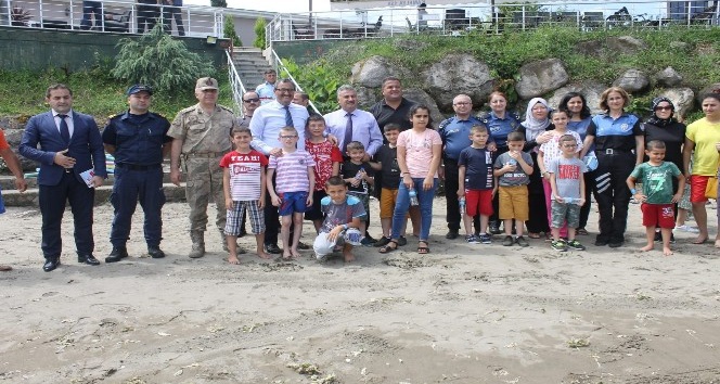 Sevgi Evindeki çocuklar boğulma olaylarına karşı bilgilendirildi