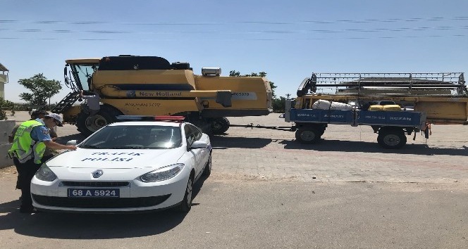 Aksaray’da tarım araçlarının trafiğe çıkışı yasaklandı
