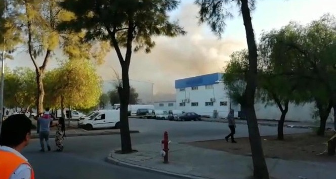 İzmir’de Organize Sanayi Bölgesi’nde büyük yangın