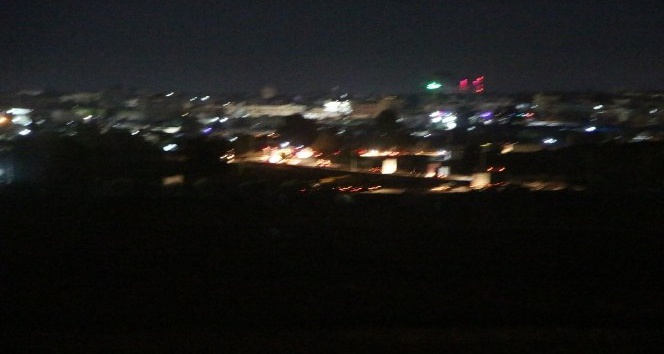 Suriye tarafındaki ABD konvoyu, Nusaybin’den görüntülendi