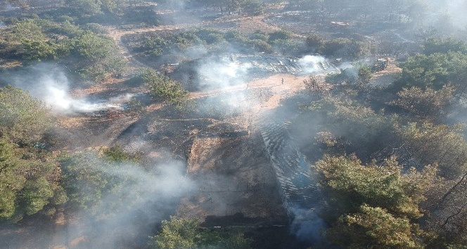 Çanakkale’deki korkutan yangın kontrol altına alındı