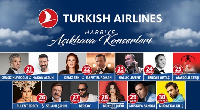 Turkish Airlines Harbiye Açıkhava Konserleri başlıyor