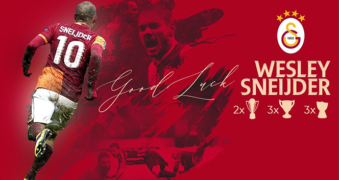 Galatasaray&#039;dan futbolu bırakan Wesley Sneijder&#039;e teşekkür