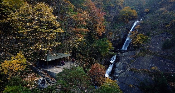 Bursa’nın şelalelerinden büyüleyen görüntüler