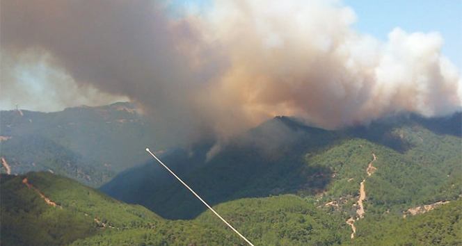 İzmir’de iki köy yangın nedeni ile boşaltılıyor