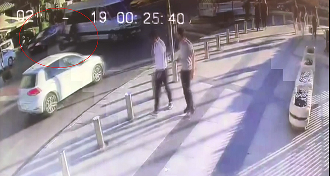 İstanbul’da feci kaza kamerada